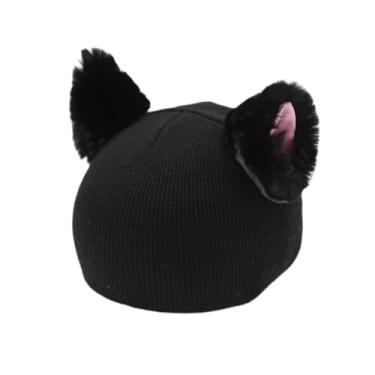 Imagem de Vaveren Capa para capacete de esqui, gorro de tricô divertido, adorável, protetor, quente e macio, acessório para capacete, proteção de inverno para skate,