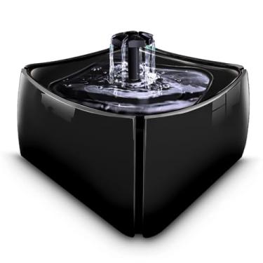 Imagem de Bebedouro Fonte Bivolt Automático Silencioso Para Gatos e Cães Cachorro Beber Água Pet 1.8L(Preto)