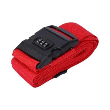 Imagem de Cinta De Bagagem Ajustável Com Cadeado De Senha, Cinto De Embalagem An