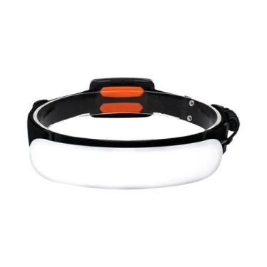 Imagem de Lanterna De Cabeça COB Recarregável USB Com Bateria Integrada De 5000-