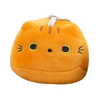 Imagem de Boneco De Pelúcia Oval Super Macio Kawaii Com Quatro Pingentes De Gati