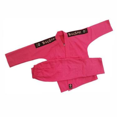 Imagem de Kimono Judô / Jiu Jitsu Reforçado Infantil Rosa Aranha+faixa, Rosa, M1