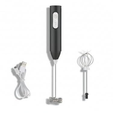 Imagem de Mini Mixer Recarregável Espumador de Leite Batedor Ovos Misturador Bebidas Fuê Portátil USB Cozinha Cafe Multiuso Sem Fio Premium