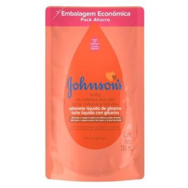 Imagem de Sabonete Líquido Refil Johnson’s - Da Cabeça aos Pés 180ml-Unissex