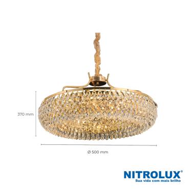 Imagem de Lustre LTR-025 E14x6 Dourado Nitrolux
