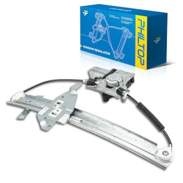 Imagem de PHILTOP Regulador de vidro elétrico dianteiro esquerdo do lado do motorista 748-172 com motor compatível com Chevrolet Impala 2006-2013, Chevrolet Impala Limited 2014-2016