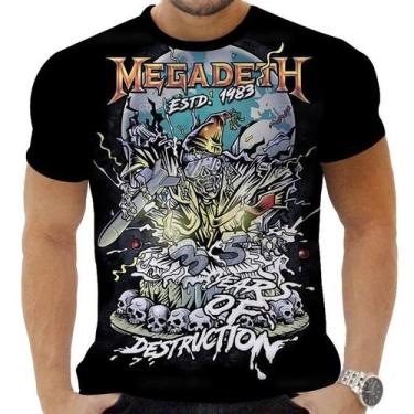 Imagem de Camiseta Camisa Personalizada Rock Metal Megadeth 19 - OBDS, INF 8