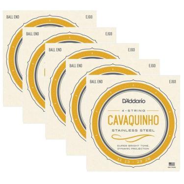 Imagem de Kit 5 Encordoamentos Cavaco Daddario Ej93