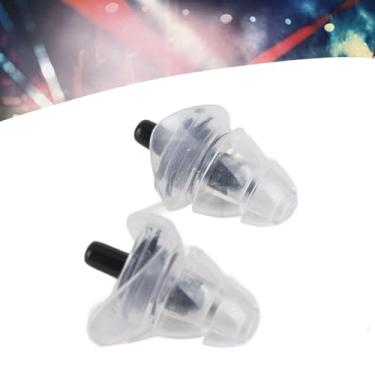 Imagem de Naroote Tampões de Ouvido para Músicos de Alta Fidelidade 27dB Tampões de Ouvido Anti-ruído para Proteção Auditiva Em Festivais de Música de Concerto, Material de Silicone Macio Natural para Casas Noturnas, Festivais de Música (Preto)
