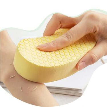 Imagem de Esponja de banho | Esponja de banho esfoliante | Ferramenta de esfregar macia reutilizável limpador de costas para adultos, mulheres grávidas, crianças, rotina de banheiro