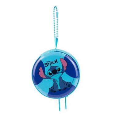 Imagem de Porta Moeda Circular Azul Stitch 7.5cm - Disney