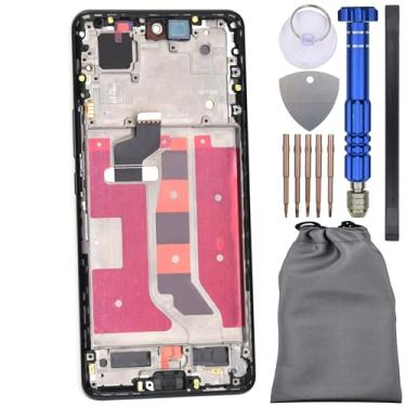 Imagem de Digitalizador de tela sensível ao toque com moldura para Honor 50 Preto 6,57
