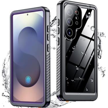 Imagem de SPIDERCASE Capa atualizada para Samsung Galaxy S25 Ultra à prova d'água, protetor de tela e lente de câmera integrado [IP68 subaquático] [grau militar à prova de choque], capa de telefone com proteção