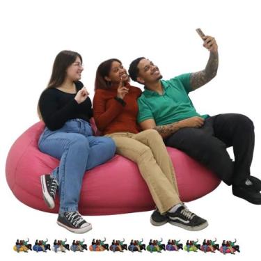 Imagem de Puff Pera Casal P/ 2 Pessoas Cheio Eventos Conforto Almofadão - Estilo