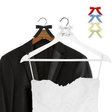 Imagem de Cabides de madeira, pacote com 20, cabides de madeira natural, acabamento liso, cabides de madeira para armário, resistentes, cabides de madeira maciça, cabides de terno para roupas, jaqueta, camisa