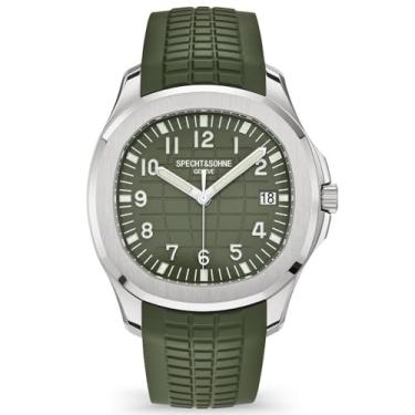 Imagem de SPECHT&SOHNE 2025 Novos produtos relógio mecânico automático pulseira de borracha Miyota 8215 Movt Business Sport relógio de pulso 42 mm luminoso moda casual relógio masculino