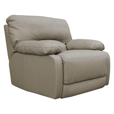 Imagem de Poltrona Reclinável Elétrico Asmará Power Touch Small Couro Avelã - Gran Belo