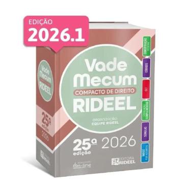 Imagem de Vade Mecum Compacto de Direito Rideel 25ed. - 2026