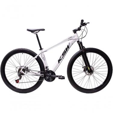 Imagem de Bicicleta Aro 29 Ksw Xlt 24v Freio A Disco Suspensão Mountain Bike Alumínio Branco 15