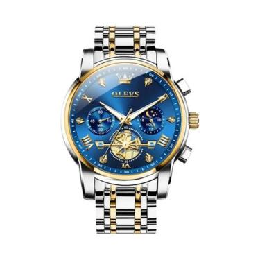 Imagem de Relógio Clássico Multifuncional Masculino OLEVS Quartz Com Fase Lunar 