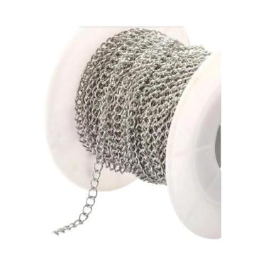 Imagem de Corrente De Extensão Em Aço Inoxidável Dourado 2/3/4mm 2 Metros Para C