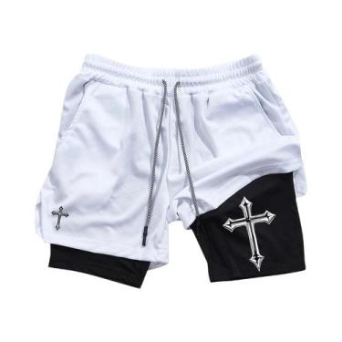 Imagem de Shorts Masculinos Respiráveis Para Esportes De Verão, Fitness E Corrid