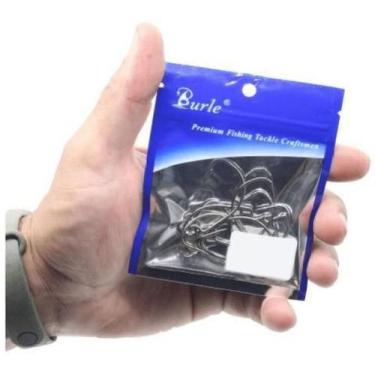 Imagem de Kit 10 Anzol Offset De Pesca Camarao Soft Bait Shad Grub - Shopdapesca