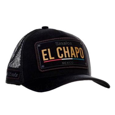 Imagem de Boné itals El Chapo Preto e Gold-Unissex