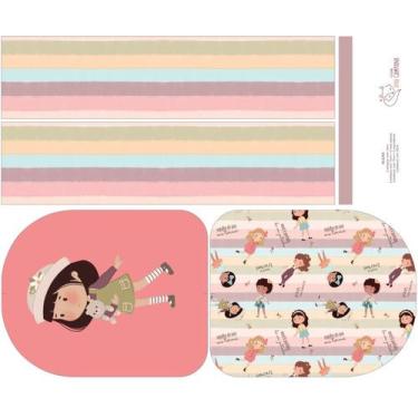 Imagem de Painel Mochila Média Menina Lara - Ana Campana Sintético Doll Estampad