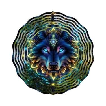 Imagem de Catavento Solar 3D Colorido Em Forma De Coruja Para Exterior 360 graus