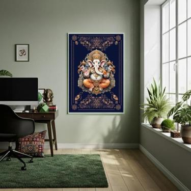 Imagem de Quadro Lord Ganesha - 70X50Cm - Quadros On-Line