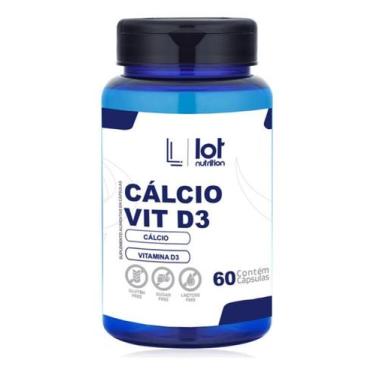 Imagem de Cálcio 600Mg Vitamina D3 60 Cápsulas - Lot Nutrition