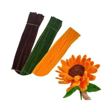 Imagem de Conjunto De 3 Cores De Limpa-Cachimbo De Chenille Para Artesanato DIY,