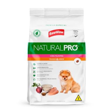Imagem de Ração Baw Waw Natural Pro para cães filhotes sabor Frango e Arroz - 10,1kg