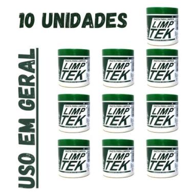 Imagem de Kit 10 Pastas De Limpeza Lavagem A Seco Limptek 500g Cada