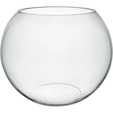 Imagem de VASO DECORATIVO ENFEITE CASA HOME&CO VIDRO 27x35x35cm TRANSPARENTE