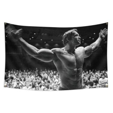 Imagem de Tapeçaria de parede para tapeçaria Arnold Schwarzenegger Bodybuilding 