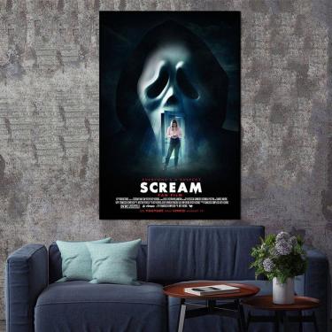 Imagem de Pôster, pintura em tela, filme de terror, Scream, Ghostface, 40x60cm
