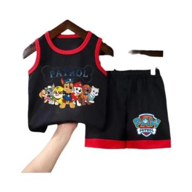 Imagem de Conjunto De 2 Peças De Shorts E Colete De Basquete Com Estampa De Dese