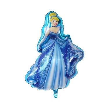 Imagem de Balões Grandes Da Disney Princesa 5 Peças 90x55cm Branca De Neve Cinde