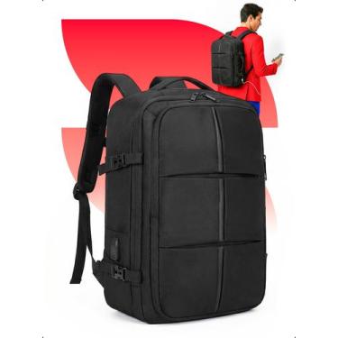 Imagem de Mochila De Viagem Trabalho Expansiva Impermeável Entrada USB - Klizz, 