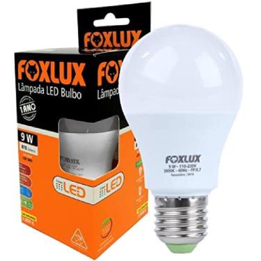 Imagem de Lâmpada Led Bulbo Foxlux Com Base E-27 9w 3000k Bivolt