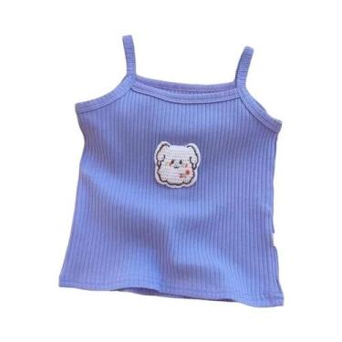 Imagem de Camisetas De Verão Sem Mangas Para Meninas, Tops Halter, Roupas Bonita