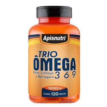 Imagem de Trio Omega 3, 6 e 9 Apisnutri 1000mg 120 cápsulas-Unissex