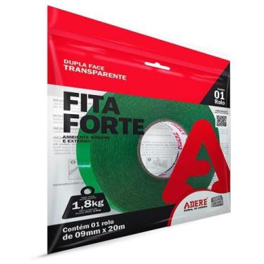 Imagem de Fita Dupla Face Adere Fita Forte XT100 Transparente 9mm x 20m