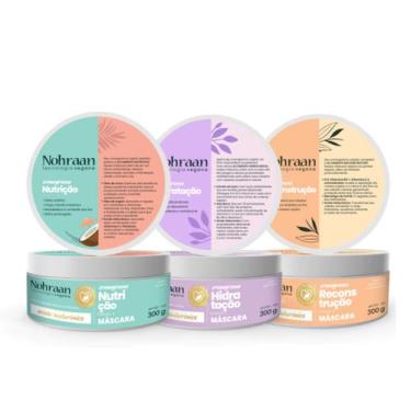 Imagem de Kit Cronograma Nutrição, Reconstrução, Hidratação - Nohraan - Nohraan 