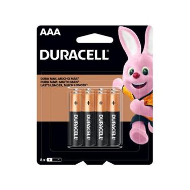 Imagem de Pilha AAA Alcalina 8 Unidades - Duracell