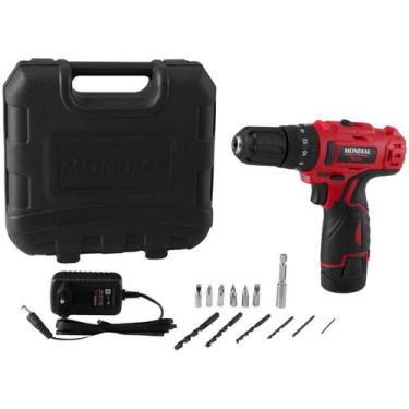 Imagem de Furadeira Parafusadeira de impacto 3/8" a bateria 12V com maleta e ace