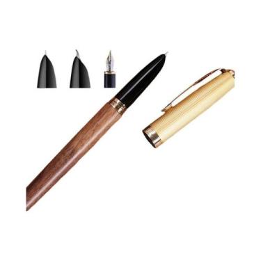 Imagem de Caneta Tinteiro JINHAO 85 Estilo Clássico Em Aço, Madeira E Plástico C