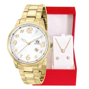 Imagem de Relógio Feminino Champion Ana Hickmann Dourado Luxo AH28651H